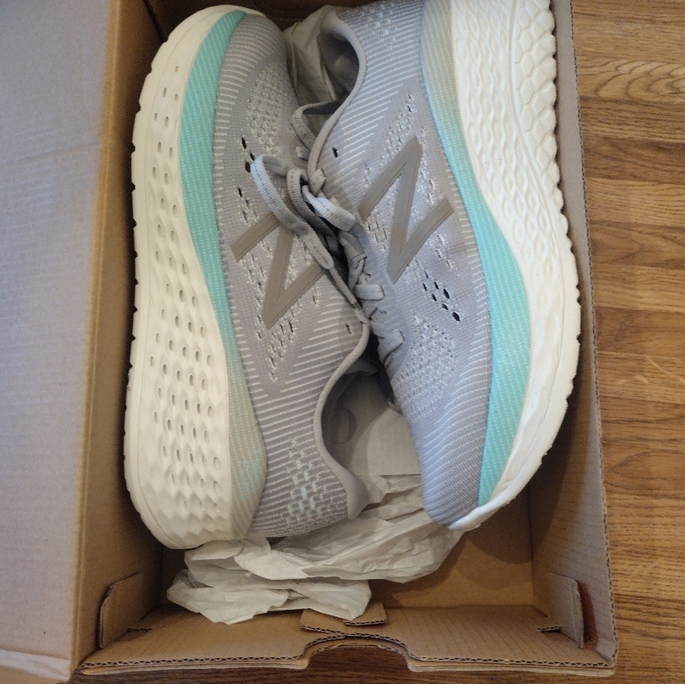 Women's New Balance WMORRS Running Shoes Rain Cloud/Sea Salt - Picture 9 of 10
